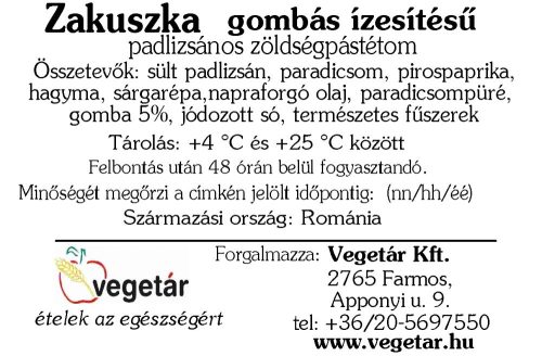 Zakuszka_padlizsánpástétom _gombás