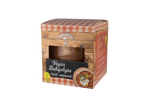 Vega Farm Vegán babgulyás füstölt szejtánnal 