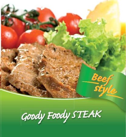 Goody Foody – Beef Style VEGAN - marhahús ízű – STEAK 400g