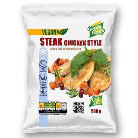 Goody foody - vegan szelet - csirkehús ízű - 500g mirelit