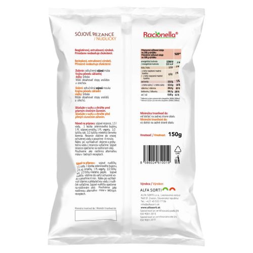 Racionella Szójacsík 150g