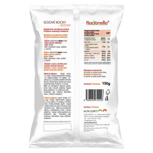 Racionella Szójakocka 150g