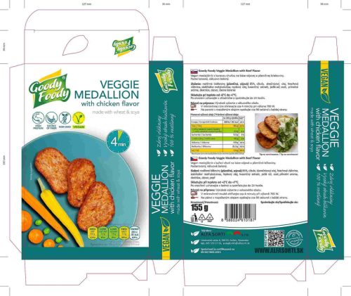 Goody Foody - VEGÁN csirkehús ízű sült szelet - 155g