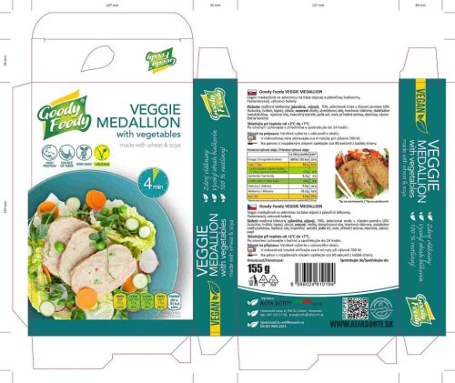 Goody Foody - VEGÁN zöldséges szelet - 155g